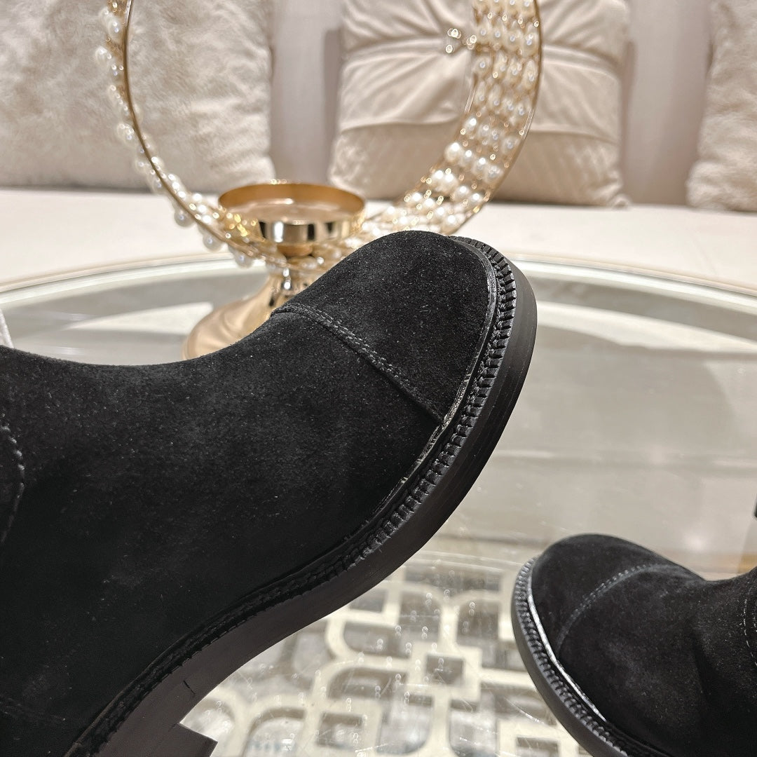 CC Ankle Boots 40mm Black Suede