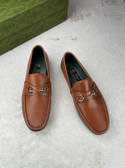 GG Men's Horsebit Loafer Brown Calfskin 529093