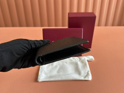 Gucci Wallet Black Embossed Leather 248405