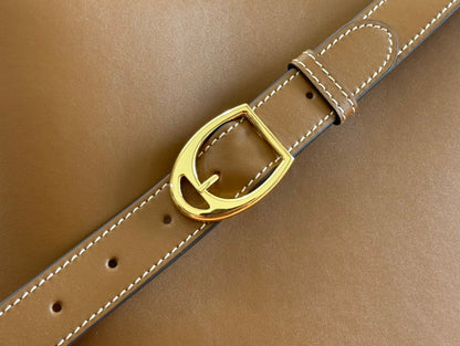 Gucci 73 Mini 27.5cm Bucket Bag Brown Smooth Leather 244436