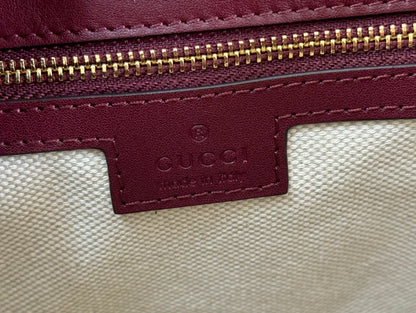 Gucci 73 Mini 27.5cm Bucket Bag Rosso Ancora red Smooth Leather 244435
