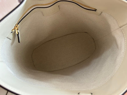 Gucci 73 Mini 27.5cm Bucket Bag White Smooth Leather 244434