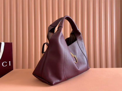 Gucci Softbit Shoulder Bag Rosso Ancora Red Calfskin 248331