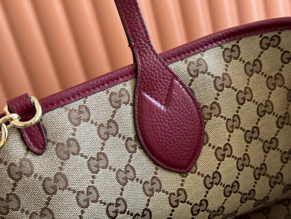 Gucci Totissima 30cm Tote Bag Rosso Ancora Red Calfskin 248125