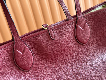 Gucci Totissima 30cm Tote Bag Rosso Ancora Red Calfskin 248125