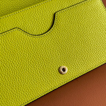 Gucci Marmont Chain Wallet Ebony mix Light Green Canvas Leather 254942