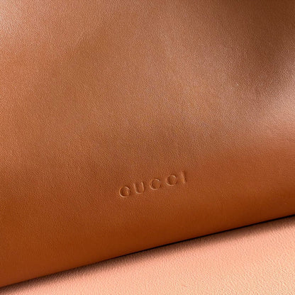 Gucci Beatrix Handbag 35 Brown Cowhide  272126