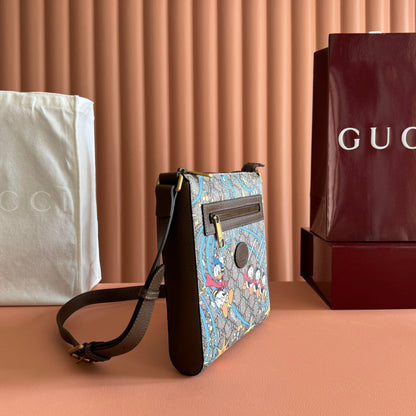 Gucci 2025 x Disney Donald Duck Bag Multicolor Cowhide Canvas 273592