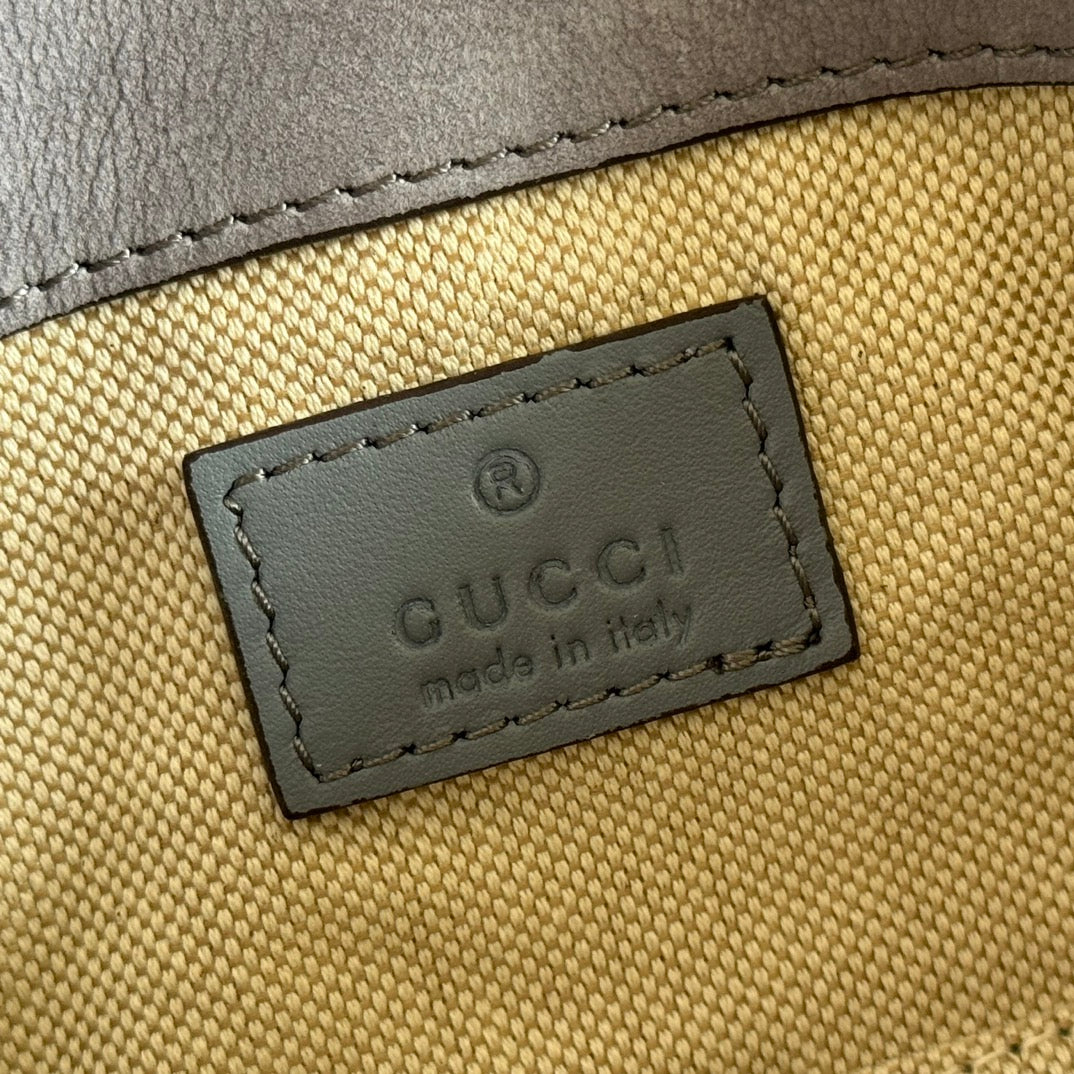 Gucci Marmont Bag 17 Gray Suede Gold Hardware 272092