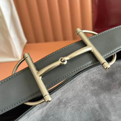 Gucci 2026 Beatrix Bag 35cm Gray Suede 277480