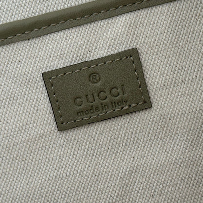 Gucci 2026 Half Horsebit Bag 38cm Green Suede Leather 277351