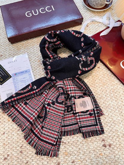 GG classic 180CM Navy Blue Red Wool 287940