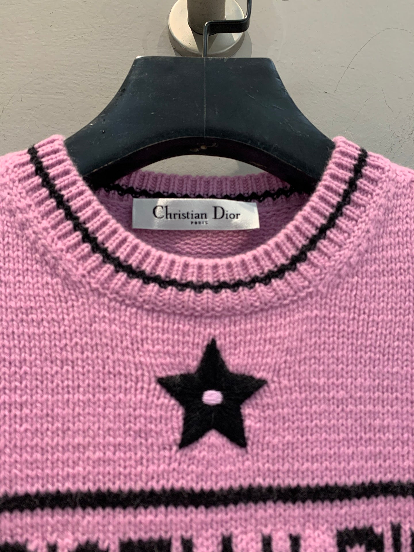 CD 25 Lucky Star Knit Top Pink Sheep wool
