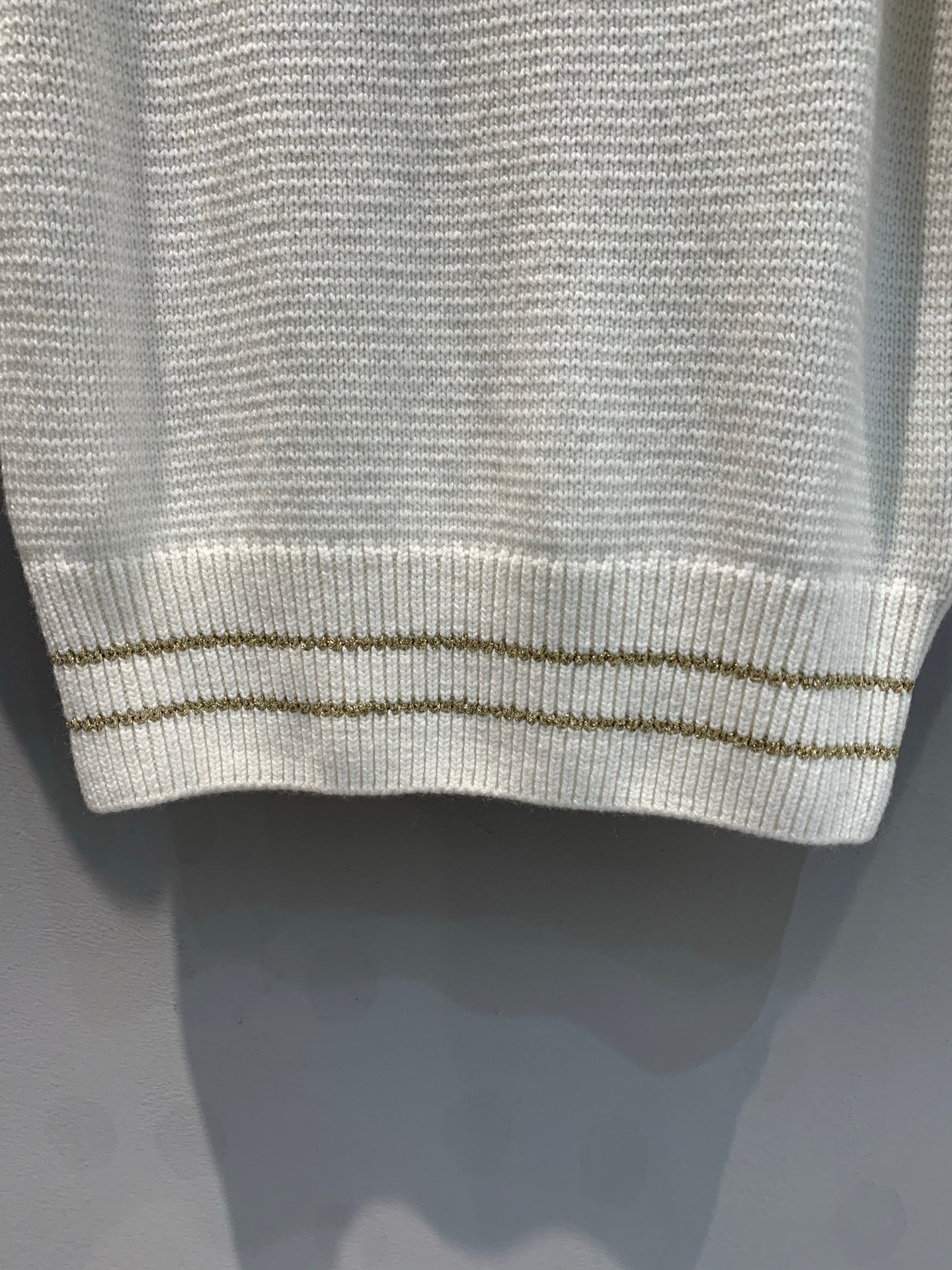 CD 25 Lucky Star Knit Top Beige Sheep wool