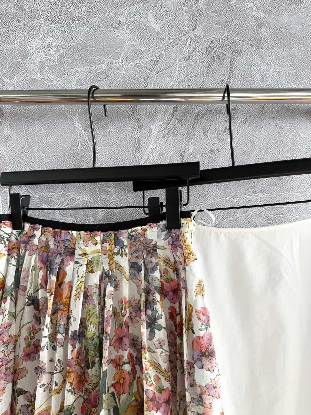 CD Colorful Floral Skirt Multicolor Cotton