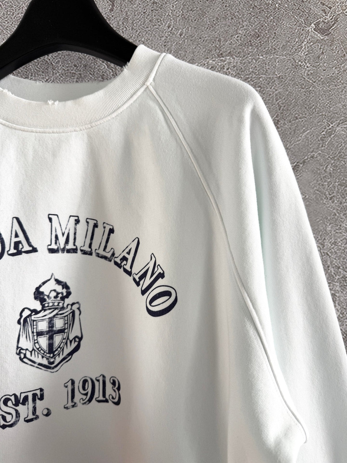 Prada “PRADA MILANO EST. 1913” Sweatshirt White Cotton