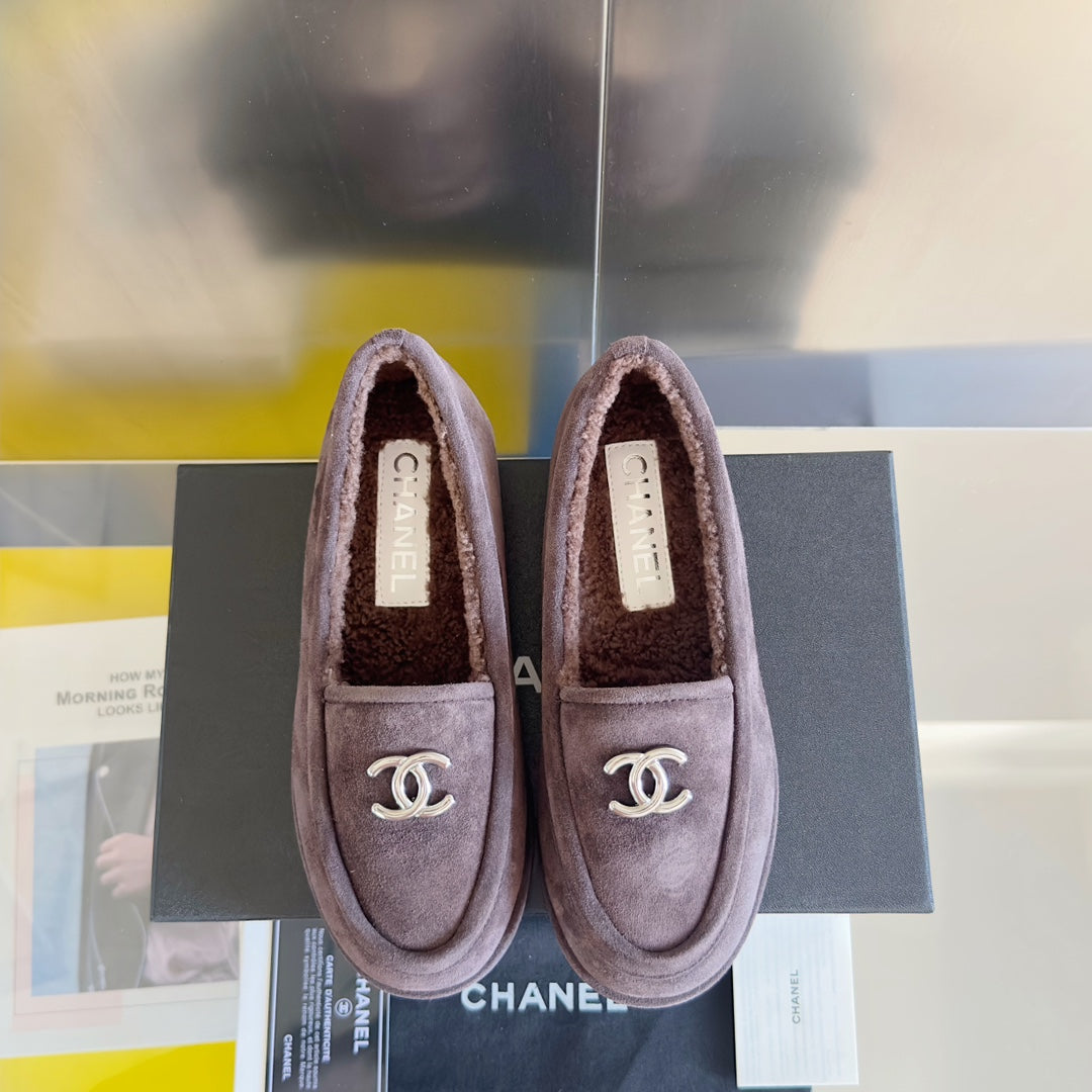 CC Moccasins 15mm Light Purple Suede