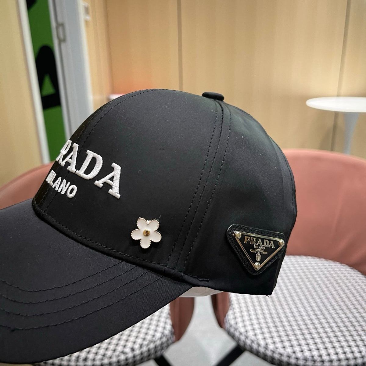 Prada Logo Cotton Hat 213504
