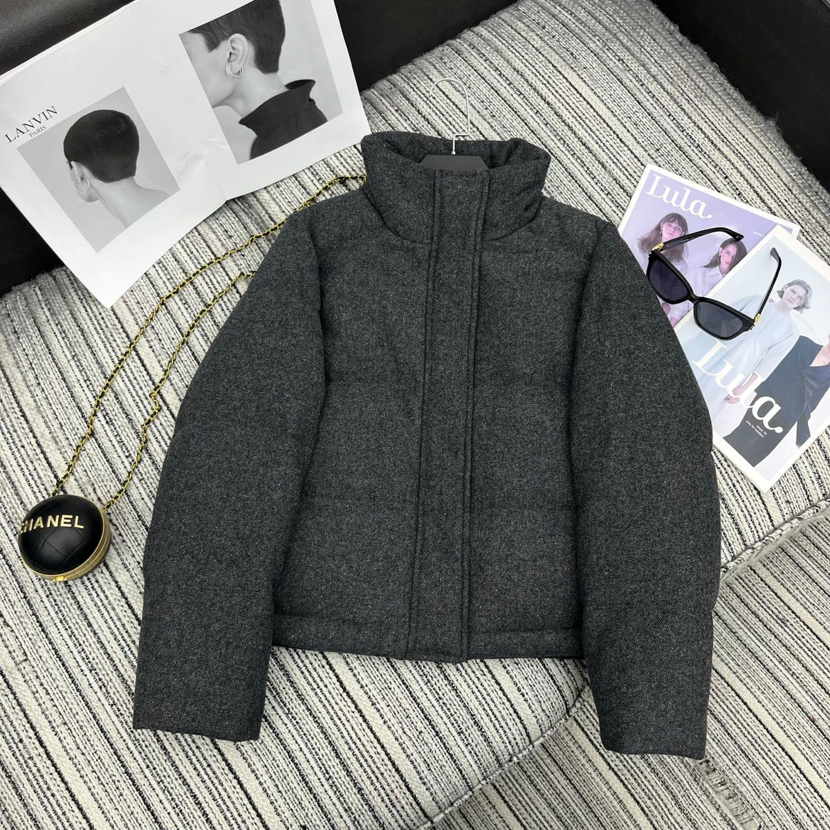 LP 25 Jacket Gray Wool Fabric Down 308188