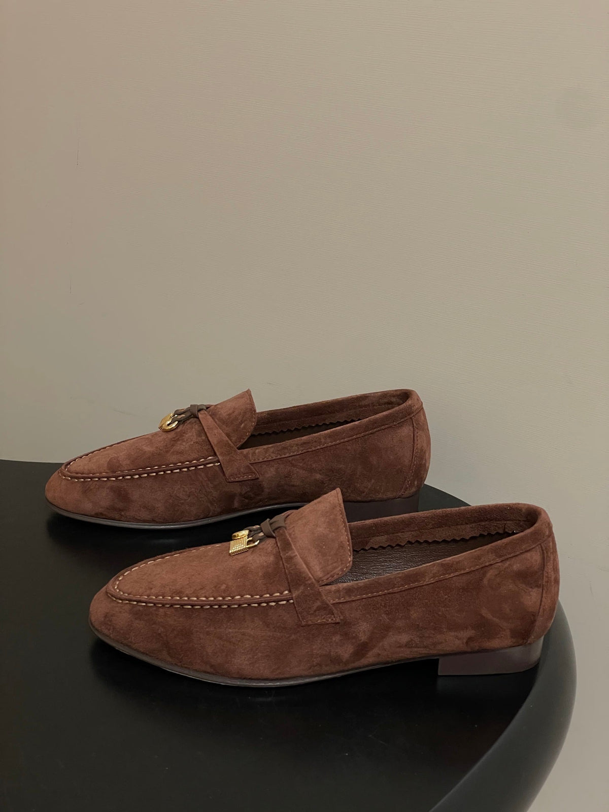 LP 2026 Summer Charms Walk Loafer Brown Gold Suede 181257
