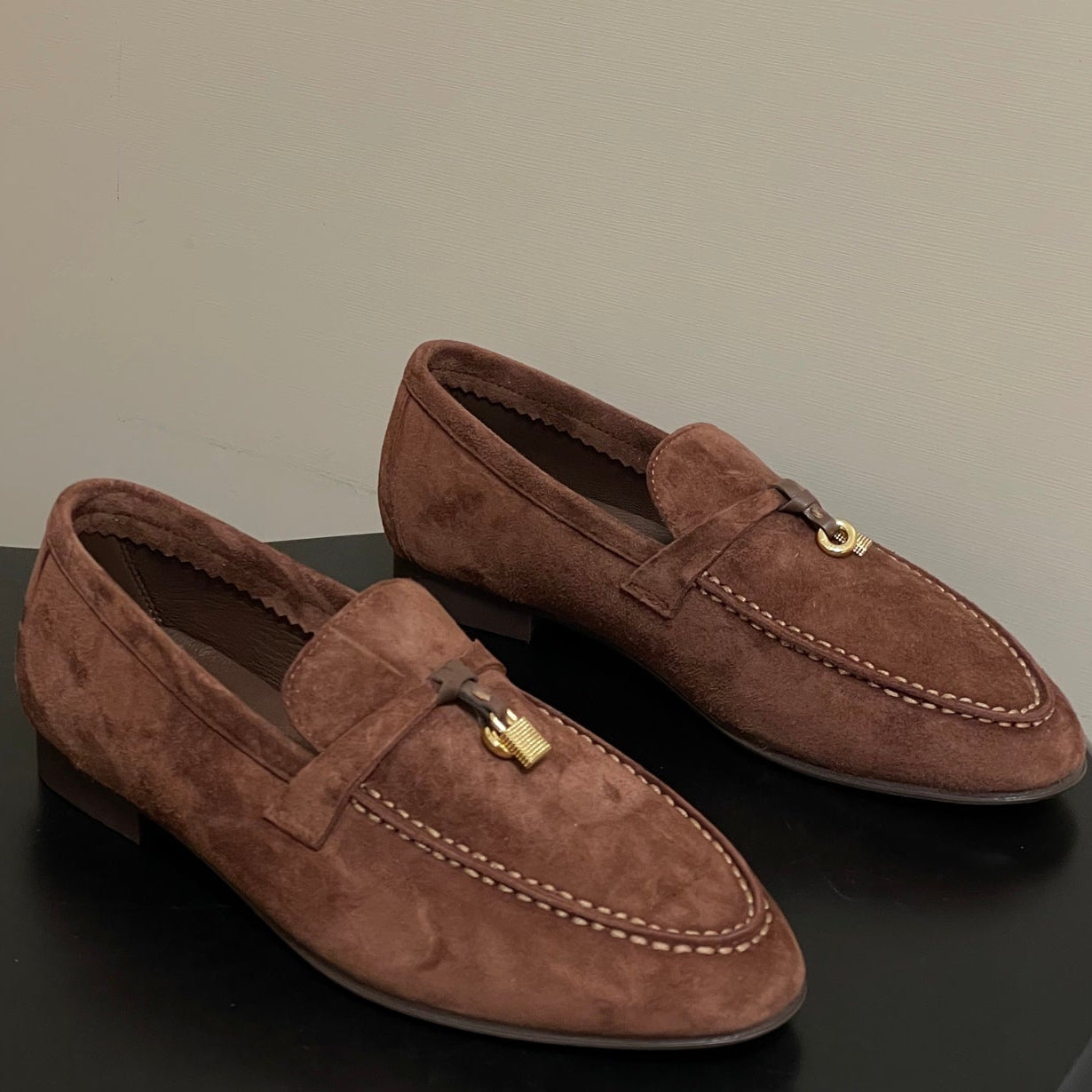 LP 2026 Summer Charms Walk Loafer Brown Gold Suede 181257