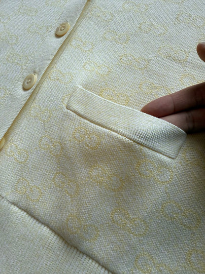 GG 25 Cardigan Light Yellow Wool 0031