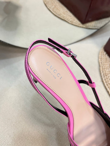 GC Regent Buckles Slingback Pink Patent Leather 294603