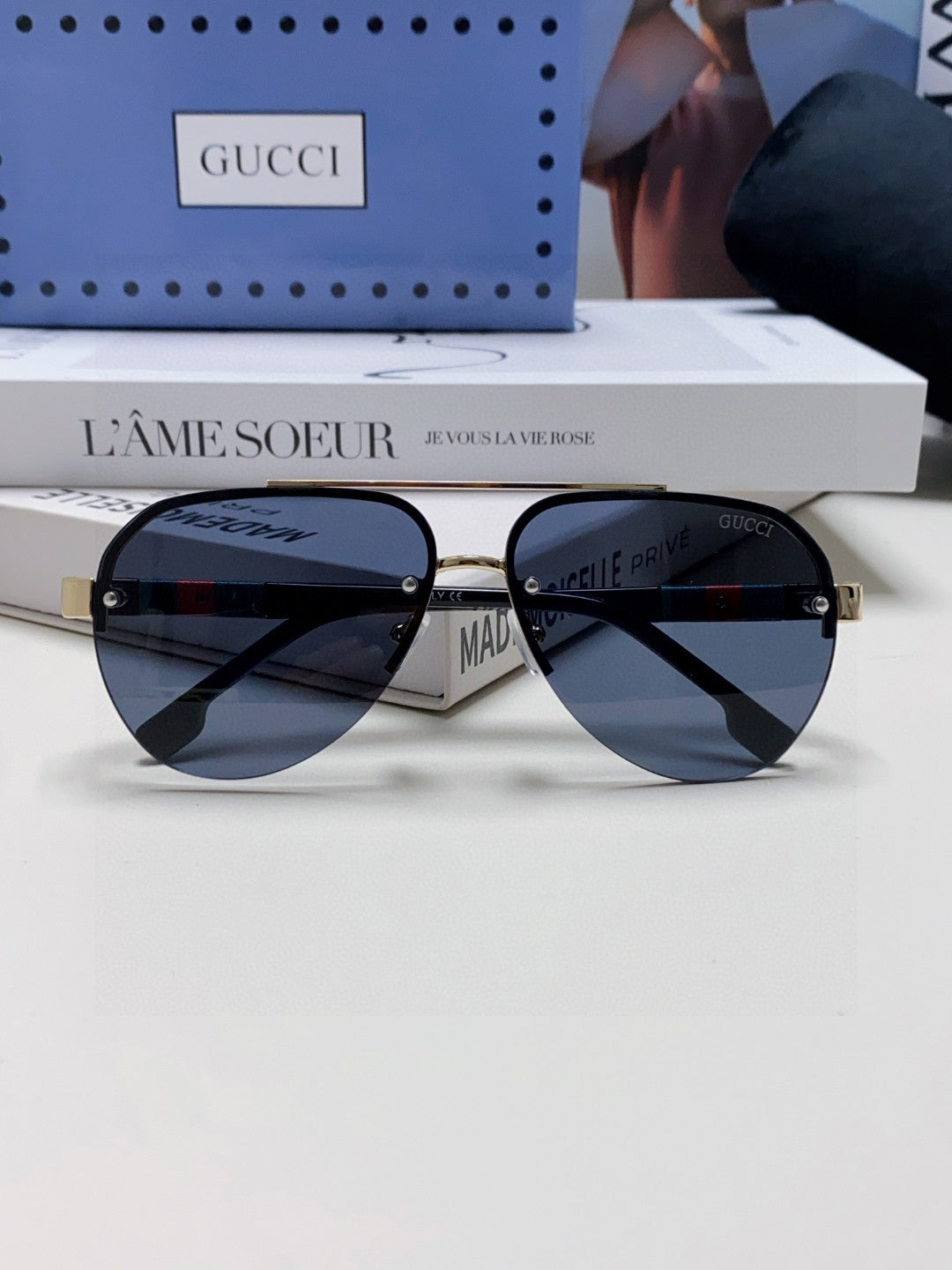 AVIATOR FRAME SUNGLASSES 570223 IN METAL