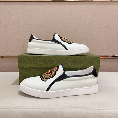 GG Men's Slip on Loafer White Cowhide 533938
