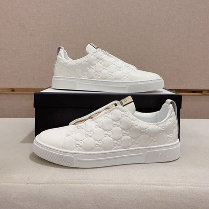 GG Men's Sneaker White Sheepskin 448472