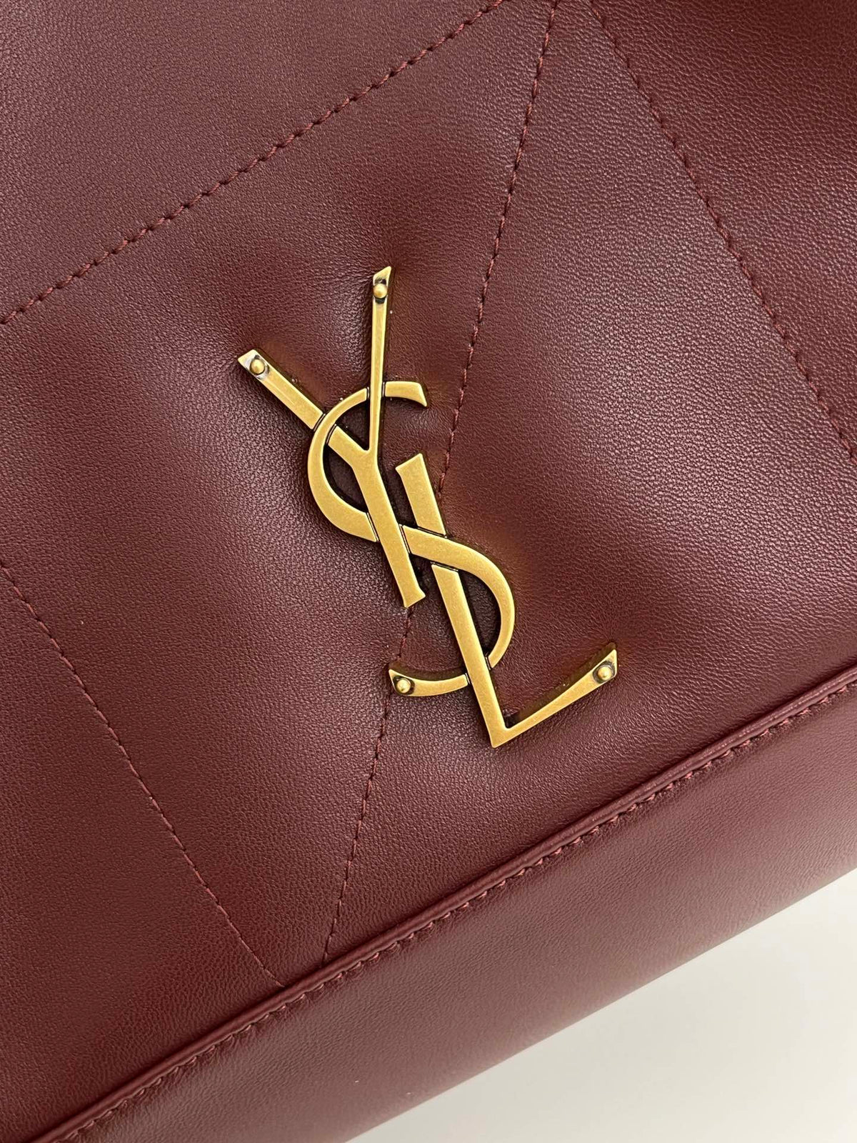 YSL 2025 Jamie Shopping Burgundy 29cm Lambskin