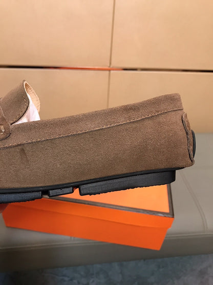 GG Men's Loafer Brown Suede 526673