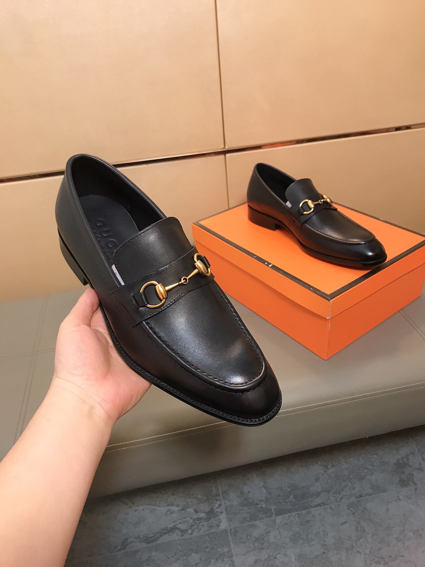GG Men's Jordaan Loafer Black Cowhide 529781