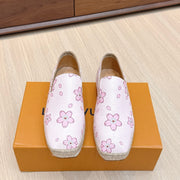 LV 26ss Loafers Light Pink Monogram Genuine Leather 656963
