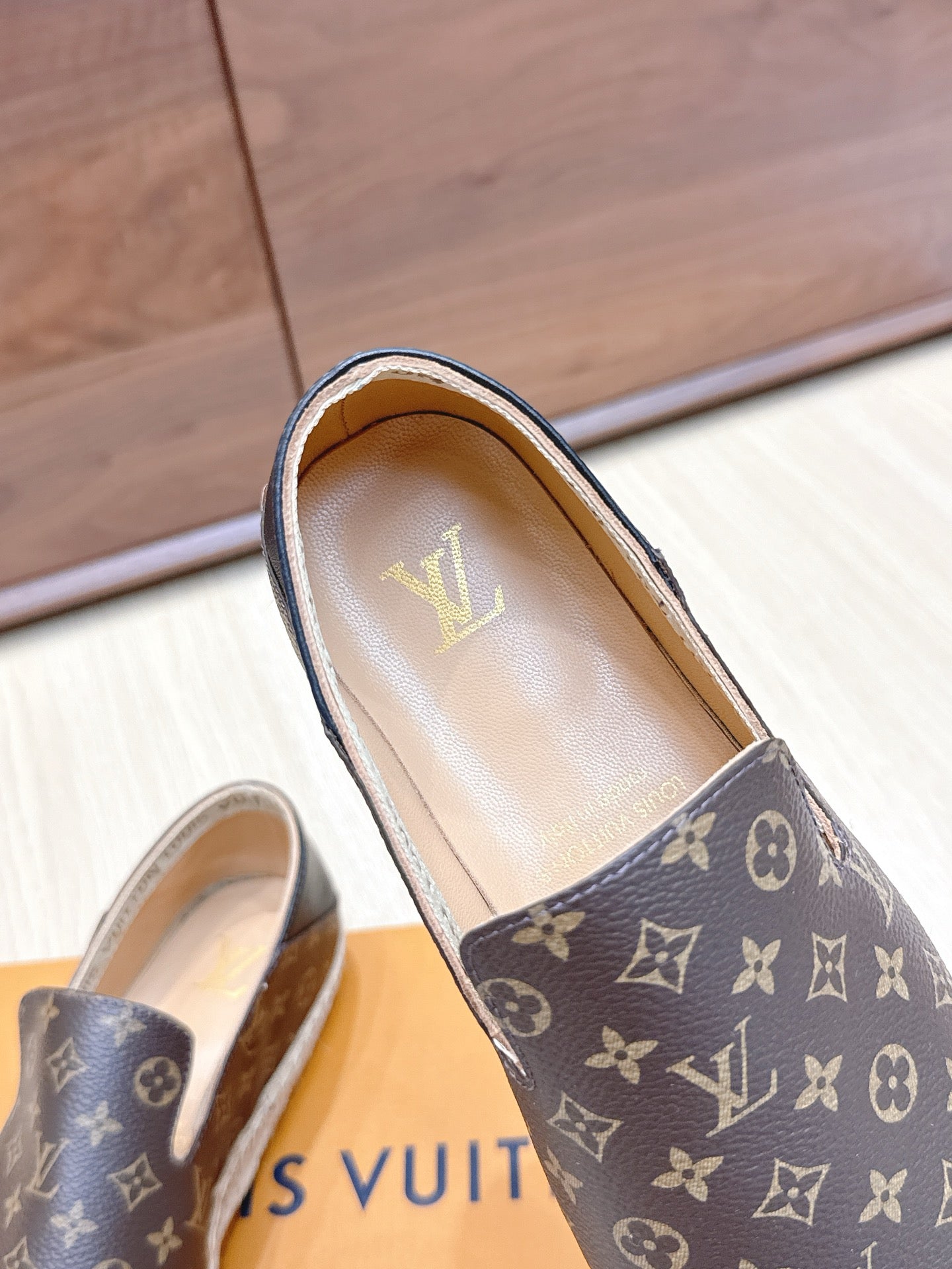 LV 26ss Loafers Brown Genuine Leather 656966