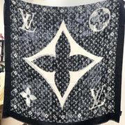 LV 25ss Scarf 200CM Black Cashmere 293141