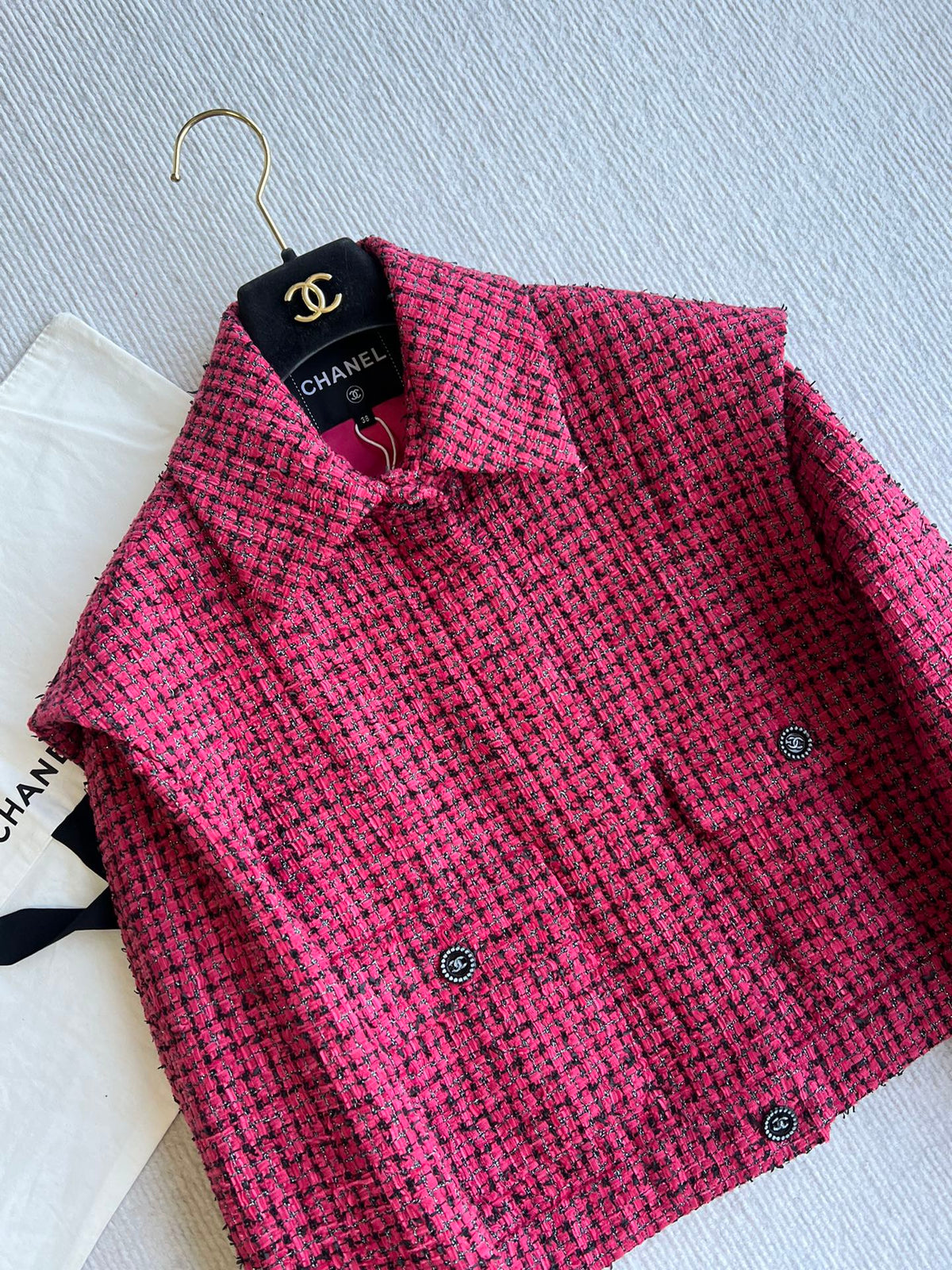 CC 25 Double Pocket Jacket Pink Cotton Polyamide 219067