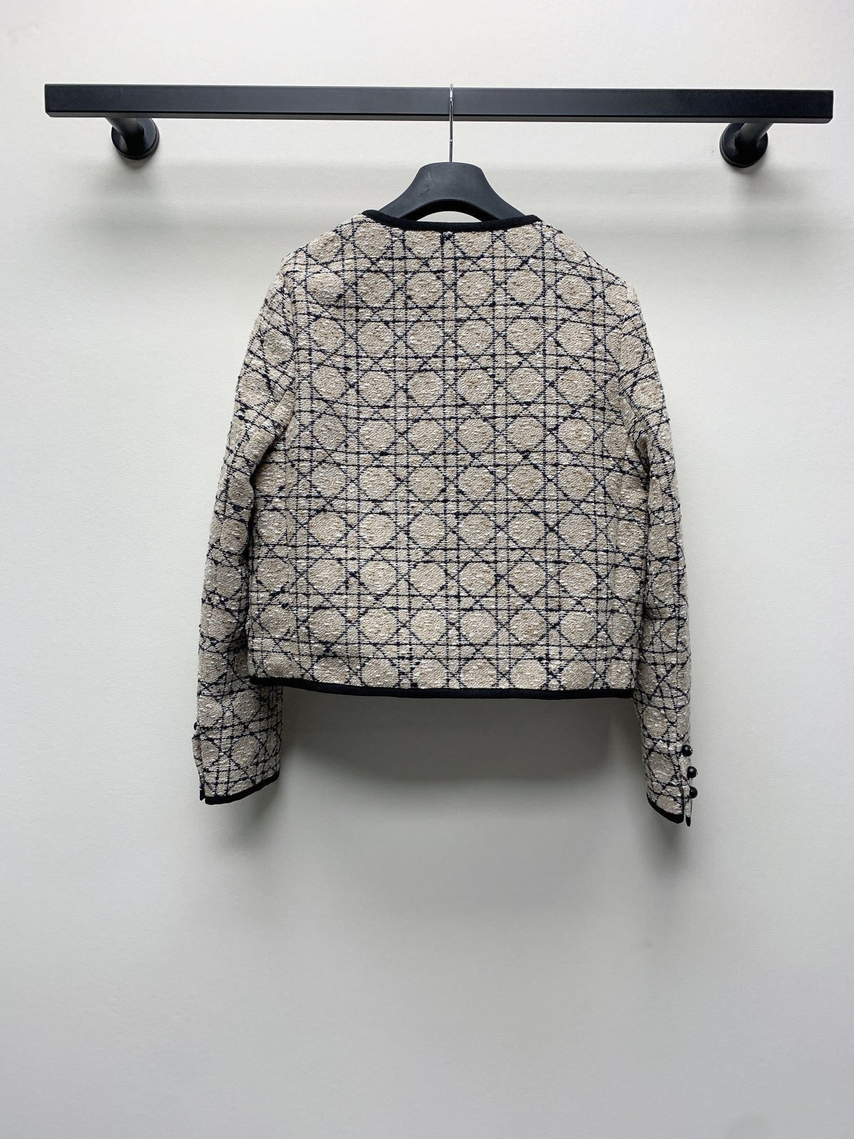 CD 25 Plaid Jacket Set Beige Mix Black 261589