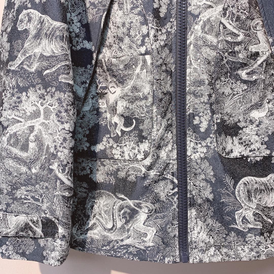 CD 25 Jungle Animal Print Hooded Jacket 293350