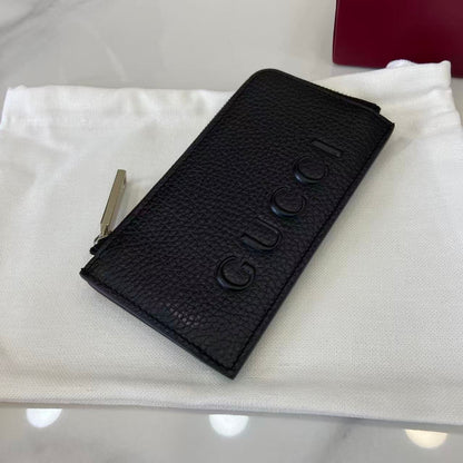 Gucci 25 Wallet Black Grained Cowhide 290505