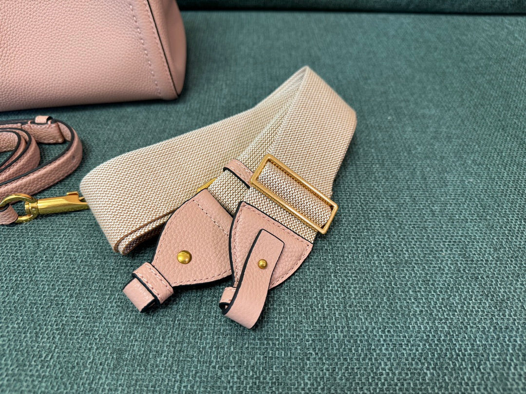 VALENTINO small 19 handbag blush pink calfskin 538535