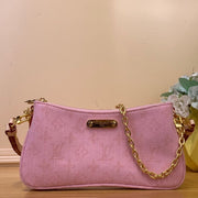 LV Liv Pochette Hr Pink Pastel Monogram Denim 205437