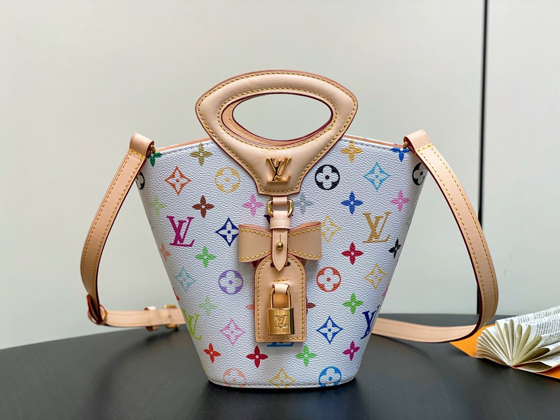 LV Rivage BB 18cm White Multicolore Monogram Canvas 329875