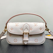 LV Nano Diane 19cm Cream Grained Calfskin