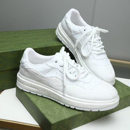 GG Men's Sneaker White Cowhide 587321