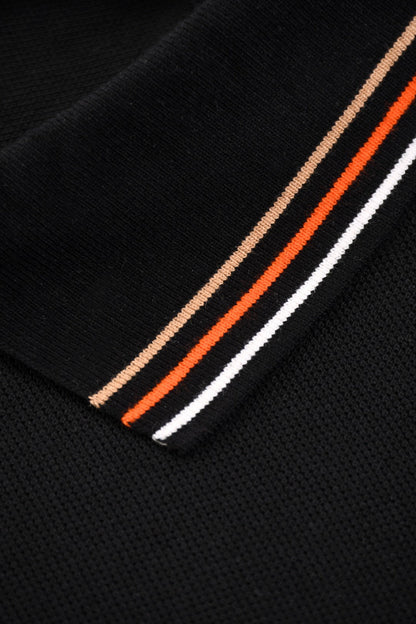 Burberry 25 Polo T- Shirt Black Cotton 232686