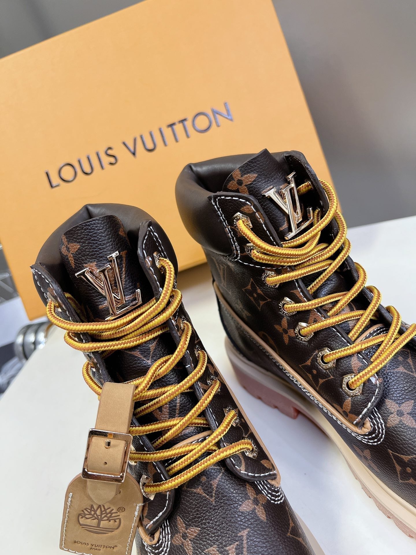 LV x Timberland 6-In Ankle Boot Dark Brown Monogram Cowhide