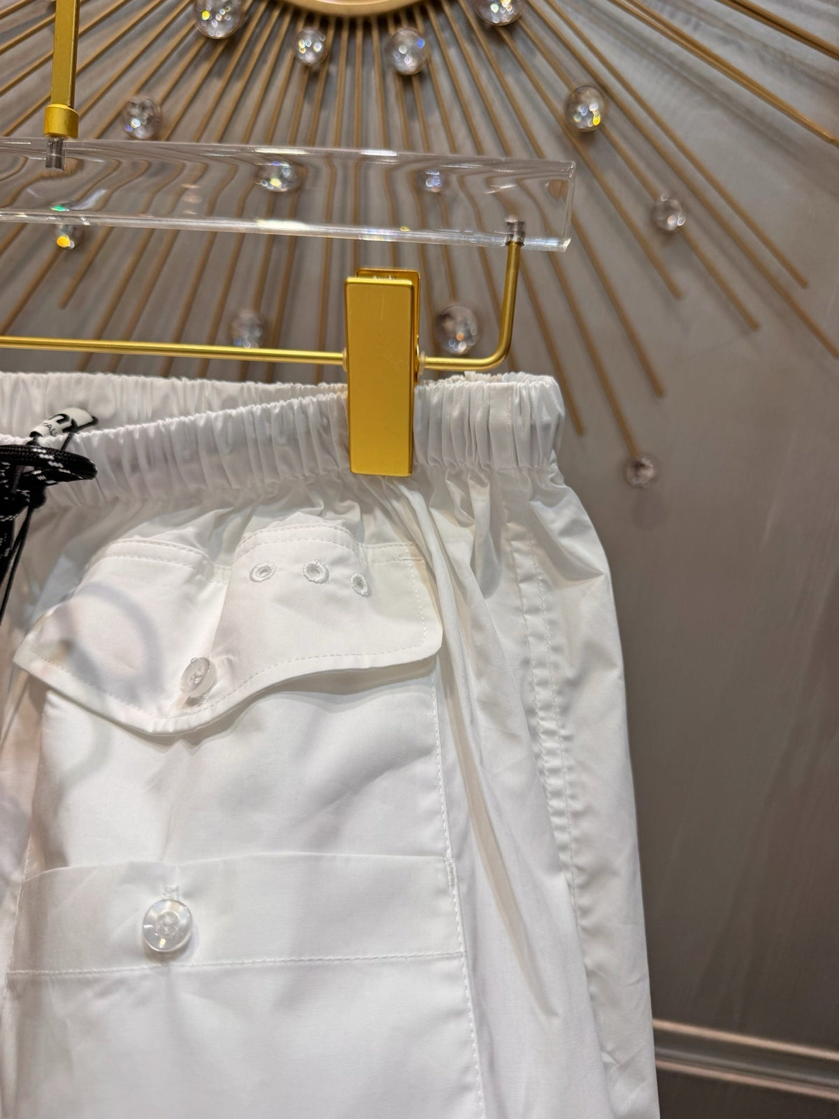 Miumiu 2026 Mini Skirt With Elasticated Waist White Cotton