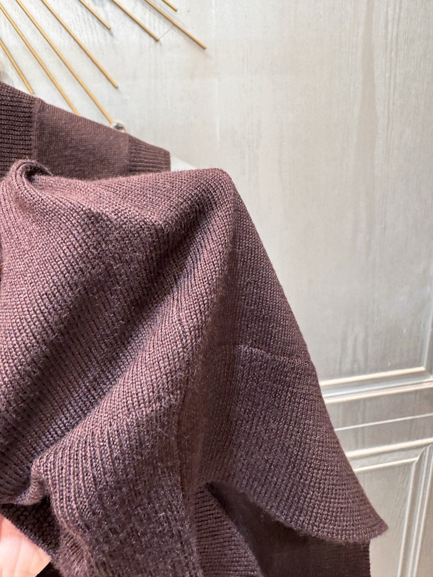 Miumiu 2026 Knit Vest  Coffee Brown Wool