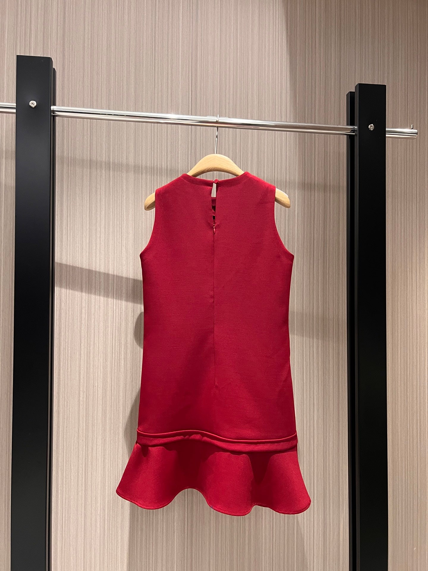 Gucci Sleeveless Vest Dress Red Polyester Fiber